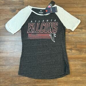 Fanatics Falcons NFL size small women’s Pro line Raglan NWT RISE UP